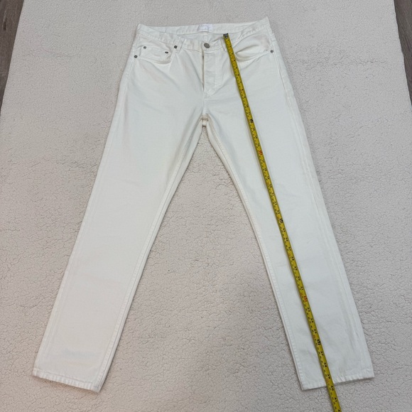 Acne Studios Men’s Town White Jeans Denim Size 33/34 - Picture 4 of 9